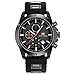 Stylish Men Sport Quartz Wrist Watch Black Waterproof Chronograph Watch with Date Display