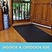 CLIMATEX Indoor/Outdoor Rubber Scraper Mat, 36 in. x 20 ft, Black﻿