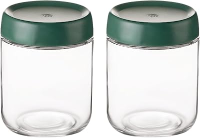 Eidoct 2-Pack 450ml Glass Jars with Lids Leakproof Overnight Oats Containers