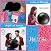 Gender Reveal Balloon 2x 36 inch SUPER Big Powder Smoke and Confetti Pop Pink and Blue with Banner and 2x Darts for Baby Shower