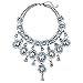 Teniu Fashion Crystal Flower Necklace Statement Collar Necklace Vintage Jewelry For Women Necklace