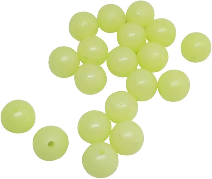 200pcs/pack Soft Rubber Fishing Beads Round Plastic Rig Beads 3mm12mm