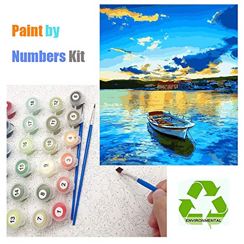DIY Paint by Numbers, Canvas Oil Painting Kit for Kids & Adults, 16\