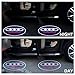 2 Pcs Car Door Projector LED Logo Lights, Audi Puddle Entry Ghost Shadow Welcome Lighting for Audi A1 A3 A4 A5 A6 A7 A8 Q3 Q5 Q7 R8 TT Accessories & Parts Emblem Reflector Lamp