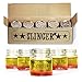 THE SLINGER Shot Glasses Set - Mini Mason Jars with Lids (5 Pack)​