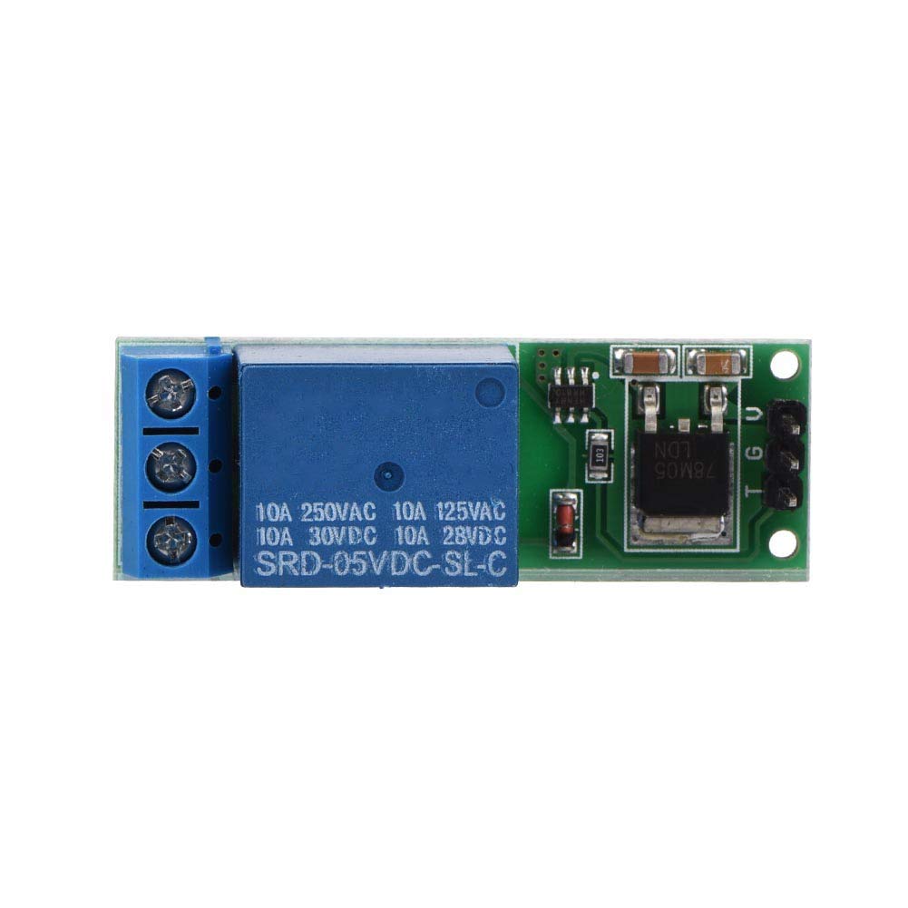 Ouitble Low Pulse Trigger Board，Mini 6-24V Flip Flop Latch Relay Module Bistable Self Locking Switch for Automotive Electronics, Industrial