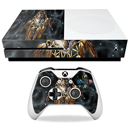 MightySkins Skin Compatible with Microsoft Xbox One S - Wolf Dreams | Protectiv…
