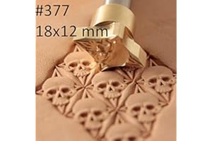 HAFEEHOO Skull Leather Stamp Tool Stamps Stamping Carving Punches Tools Craft Leathercrafting
