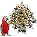 EBaokuup Large Parrot Chewing Toy - Bird Parrot Blocks Knots Tearing Toy Bird Cage Bite Toy for African Grey, Macaws Cockatoos, and a Variety of Amazon Parrots (Large)