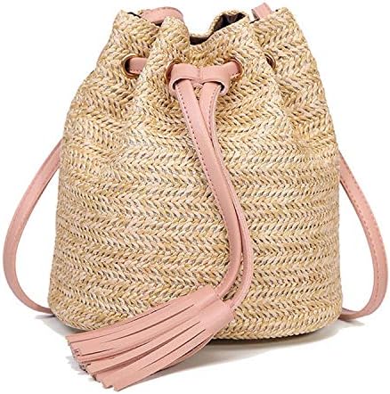 Straw Bags Women Summer Rattan Bag Handmade Woven Beach Cross Body Circle Bohemia Handbag Bali