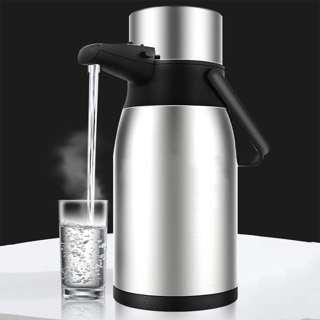 Stainless Steel Airpot Insulated Vacuum Thermal Jug, Double Wall Vacuum Insulated Pitcher, Large