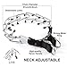 PetAZ Dog Pinch Collar Training Metal Gear Pets Prong Collar, with Quick Release Snap Buckle and Rubber Tips, Easy-On Training Adjustable Dog Collar for Medium Large Dogs [Style A]