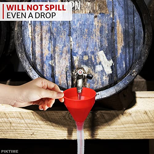 Large Funnel Wide Mouth Plastic Funnel Oil Funnel for Oil Change