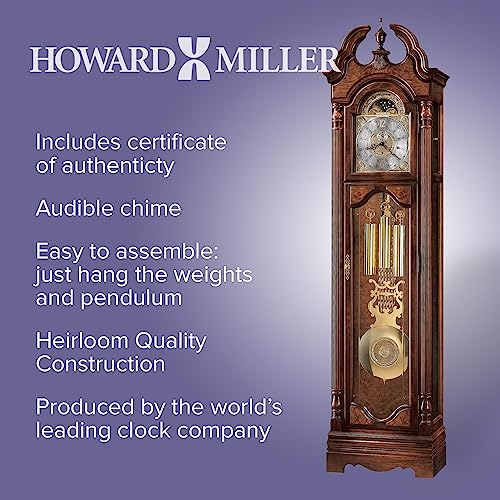 Howard Miller Langston Grandfather Clock 611017 Windsor Cherry With