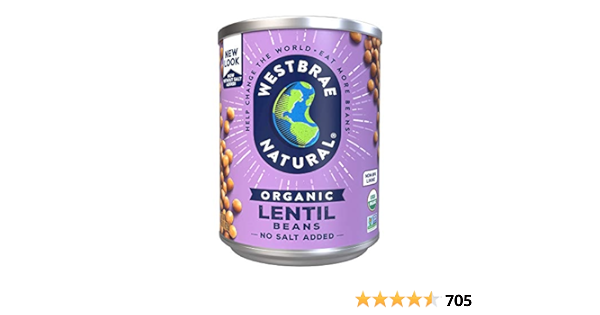 Amazon.com : Westbrae Natural Organic Lentil Beans, No Salt ...