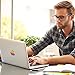 Supertogether Retro Apple Logo Multicolour Rainbow Style Vinyl Decal Brand Sticker for MacBook / MacBook Pro and Air Laptop with Glowing Logo - Matte Finish