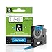 DYMO Standard D1 43610 Labeling Tape (Black Print on Clear Tape, 1/4'' W x 23' L, 1 Cartridge), DYMO Authentic