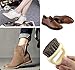 niceEshop(TM) Horseshoe Shape Horse Hair Soft Brush horse mane Shoe Brush pappus bag brush (beige) + Cable Tie