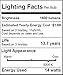 14W (100-150 Watt Equivalent) 4 Pack A19 LED Light Bulb, 1600 Lumens 5000K Daylight White, E26 Medium Screw Base, UL Listed, XMprimo
