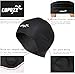 COPOZZ Adults Swim Cap, Silicone Waterproof Comfy Swimming Bathing Cap for Short and Long Hair (Black)