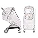 GOOVI Universal Rain Cover Waterproof PVC Free Full Protection Travel-Friendly Breathable Stroller Weather Shield-Gray