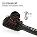 Hair Scalp Massage Comb Bristle Hairbrush Wet Curly Detangle Hair Brush for Salon Hairdressing Styling Tools #Red