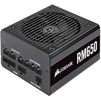 CORSAIR RM Series, RM650, 650 Watt, 80+ Gold Certified, Fully Modular Power Supply, Microsoft Modern Standby