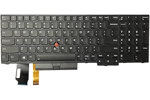 Gintai Laptop Black US Keyboard with Backlit for Lenovo ThinkPad T14 Gen 1, T15, T15 Gen 2, P15s G1, P15s G2, E580,L580,L590,
