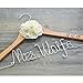 Personalized wedding hanger with date, custom bridal bride bridesmaid name hanger, custom wedding hanger, personalized wedding dress hanger
