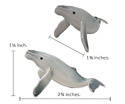 WitnyStore Tiny 2¾" Long Humpback Whale Figurine
