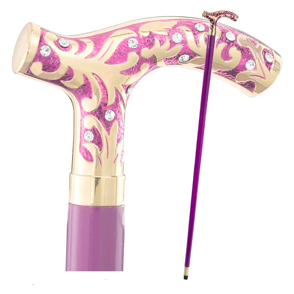 The Noble Collection DC Joker Cane - 37.5in (95cm) Wood & Die Cast Metal Enameled Replica - Officially Licensed Film Set Movie Props Gifts