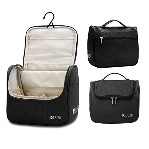 KIPOZI Hanging Travel Toiletry Bag Toiletry Kit for Men Women