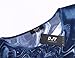 DJT Womens Floral Printed Chiffon Caftan Poncho Tunic Top One Size Blue