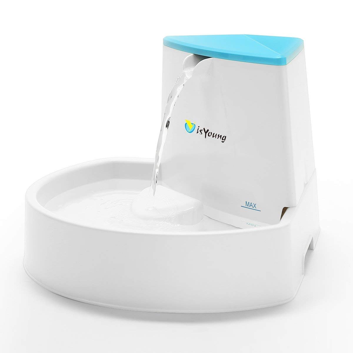 isYoung Pet Fountain for Cats and Dogs, Cat Fountain Automatic Water Dispenser, Healthy and Hygienic Dog Fountain