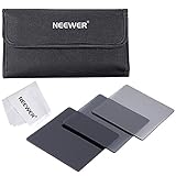 Neewer Complete Neutral Density Filter Kit for Cokin P Series Filter System, Kit includes: (3)Full ND Filter Set(ND2, ND4, ND8) + (1)Filter Carrying Pouch