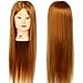 3-5 Days Delivery Neverland Beauty 26 Inch 30% Real Hair Hairdressing Cosmetology Training Head Mannequin Head Hairdresser Training Head w/Clamp For College and Professional Use #27