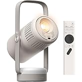 XGIMI Vibe One Battery Powered 1080P Smart Portable Projector (Cloud Ash) | Google TV with Licensed Netflix, JBL Sound, Built-in Battery, Auto Focus &amp; Keystone, HD Projector for Bedroom, and Backyard