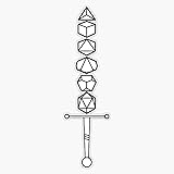 Choose Your Weapon - Dark Dice Sword Vinyl Waterproof Sticker Decal Car Laptop Wall Window Bumper Sticker 5"