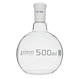 Eisco Labs - 500 mL Flat Bottom Boiling Flask with