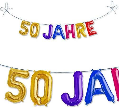 YesBox 'Foil balloon set of 50 Years