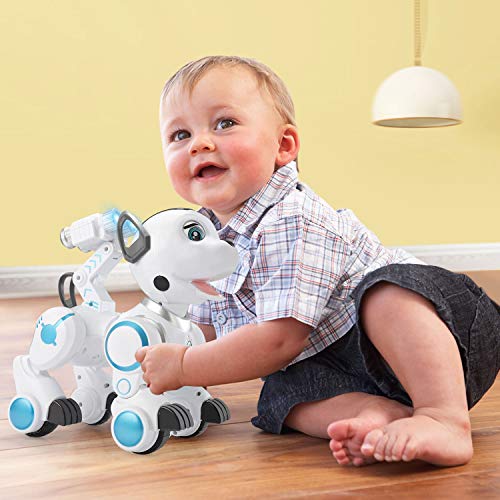 SGILE Robot Dog ,RC Dog Toy Interactive Intelligent Walk Sing Dance Programmable Robot Gift for Kids
