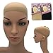 6 Pack Wig Cap Nude Black Beige Mesh Open End Caps Natural for Long Hair