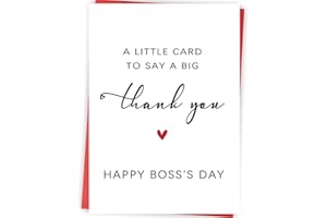 Zyulin Thank You Card Gifts for Boss Leader Manager, Funny Boss Day Gifts for Men Women, Best Bosses Appreciation Card