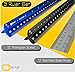 12-Inch Engineer Scale Ruler Set (Imperial) | Laser-Etched Aluminum Triangular Drafting Tool for Civil Engineering Blueprints | Standard Metal Ruler Included