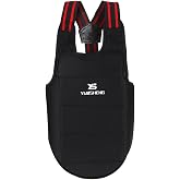 Taekwondo Chest Guard Karate Chest Protector Boxing Chest Protector Karate Sparring Gear for Adults (L) Suitable Height 160 ~ 175cm