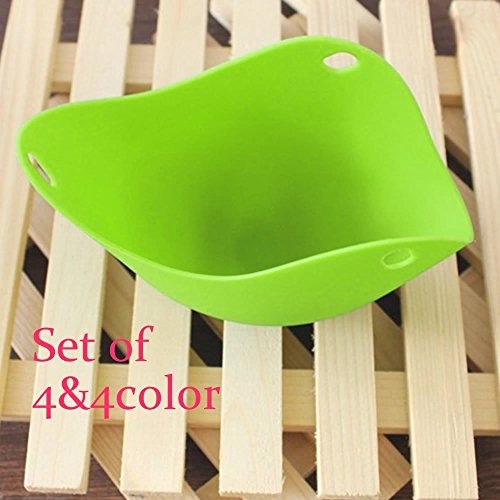 Egg Poachers, Silicone Egg Poacher Cups, Silicone Egg Poaching Pods,, for Stovetop Or Microwave Egg Cooking, Pack of 4 7 Egg Poachers, Silicone Egg Poacher Cups, Silicone Egg Poaching Pods,, for Stovetop Or Microwave Egg Cooking, Pack of 4 - Image 8