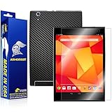 ArmorSuit MilitaryShield - Le Pan Mini 8 Tablet Screen Protector + Black Carbon Fiber Full Body Skin Protector / Front Anti-Bubble Ultra HD - Extreme Clarity & Touch Responsive Shield with Lifetime Free Replacements - Retail Packaging