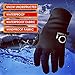 FINGER TEN Winter Gloves Men Women Touchscreen Waterproof, Running Cycling Liner Fleece Pair