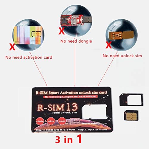 2pcs NEW RSIM R-SIM 13 SUP Unlock Card For iPhone XS MAX XR 4G LTE ios11 12
