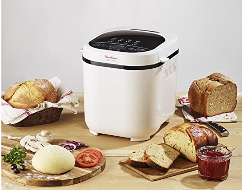 Moulinex OW210130 Machine à Pain 12 Programmes Plastique Blanc 31 x 29 x 29 cm - Cuisine A Vivre Moulinex OW210130 Machine à Pain 12 Programmes Plastique Blanc 31 x 29 x 29 cm